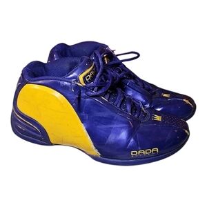 RARE Dada Supreme Basketball Shoes Men’s 9.5 | Purple Yellow Retro Streetwear
